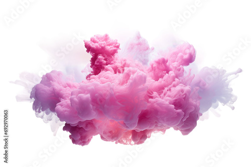 Antimatter Cloud Isolated on Transparent Background. Ai