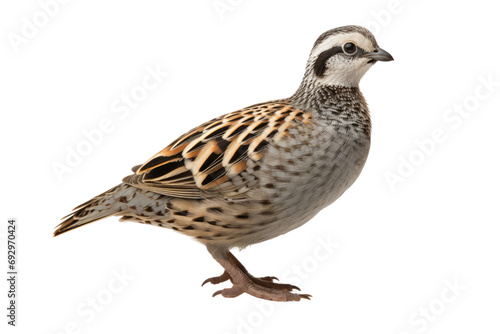 Rare Glimpse Authentic Images of the Himalayan Quail Isolated On Transparent Background © Yasir