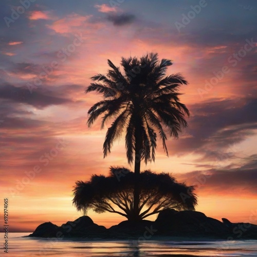 sunset over the sea