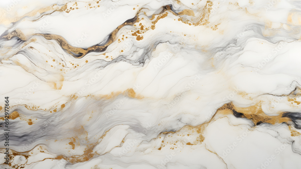 Obraz premium White gold marble texture pattern background with high resolution design marble texture. generative AI.