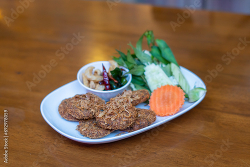 Deep Fried Spicy Minced Pork (Laab Moo Tod)