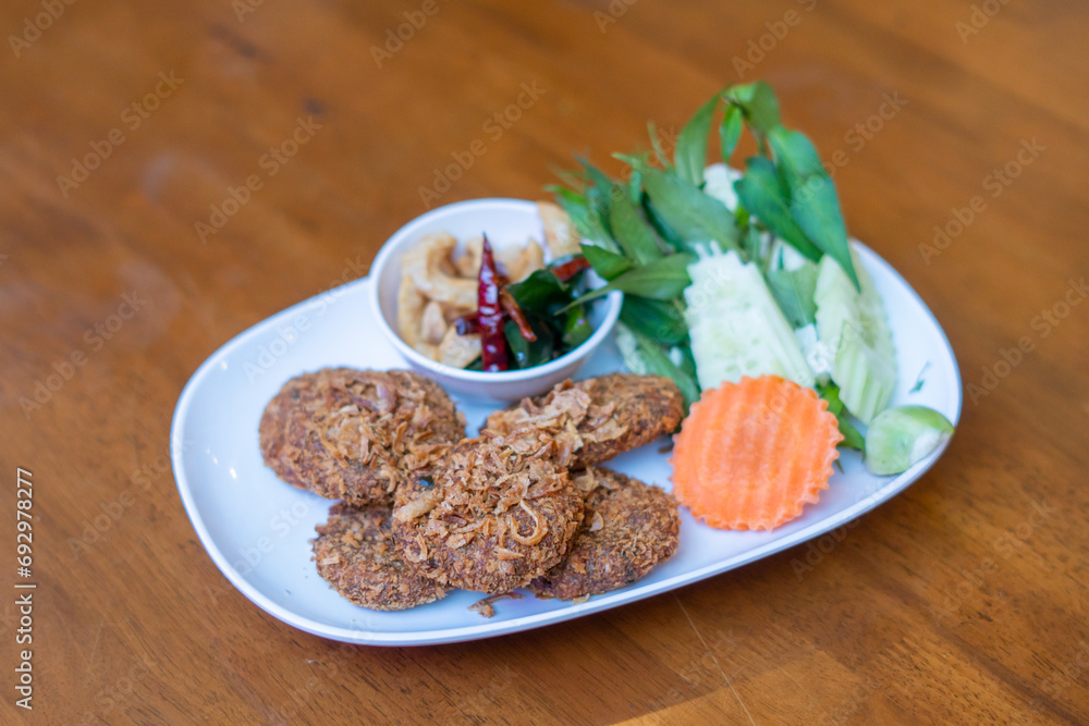 Deep Fried Spicy Minced Pork (Laab Moo Tod) Deep Fried Spicy Minced Pork (Laab Moo Tod)