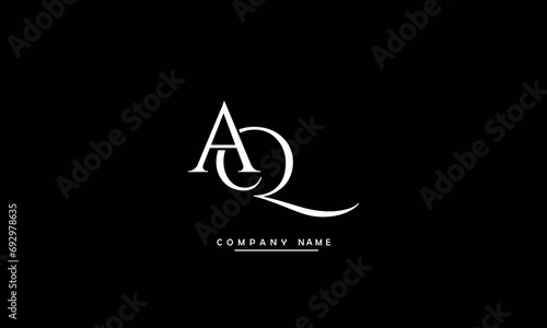 AQ, QA, A, Q Abstract Letters Logo Monogram
