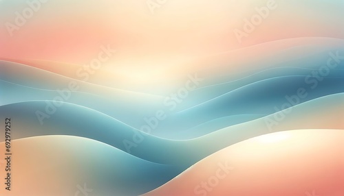 Gradient color background image with a serene transition from soft pastel shades to deeper tones, creating a peaceful and soothing atmosphere, suitabl photo