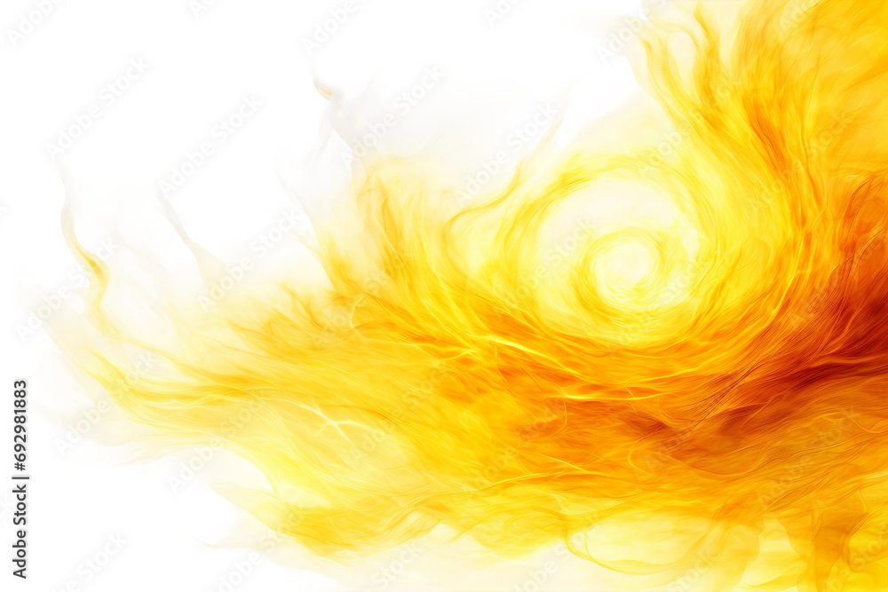Solar Wind Isolated on Transparent Background. Ai