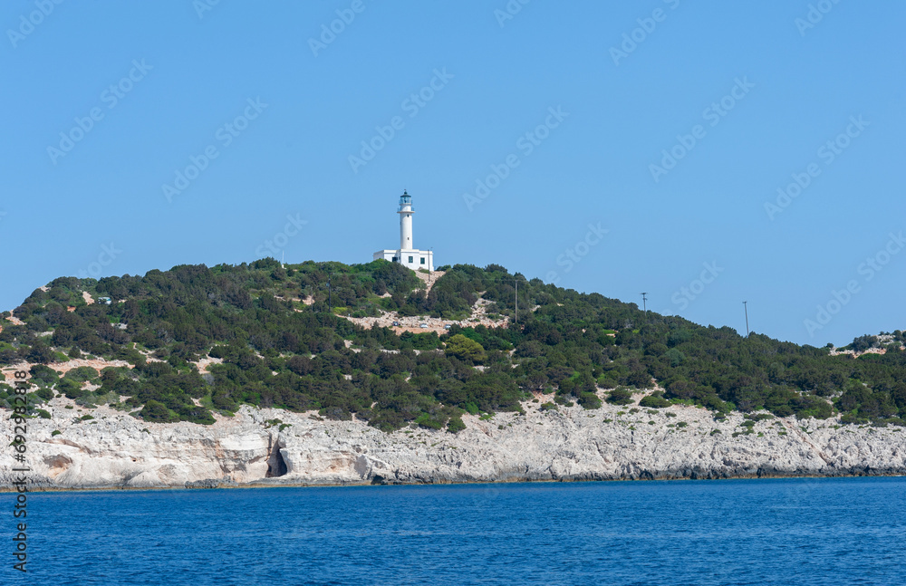 The tip of the Lefkada island in Greece, the very south part of it The tip of the Lefkada island in Greece, the very south part of it