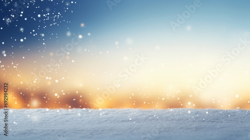 Festive abstract Christmas bokeh background