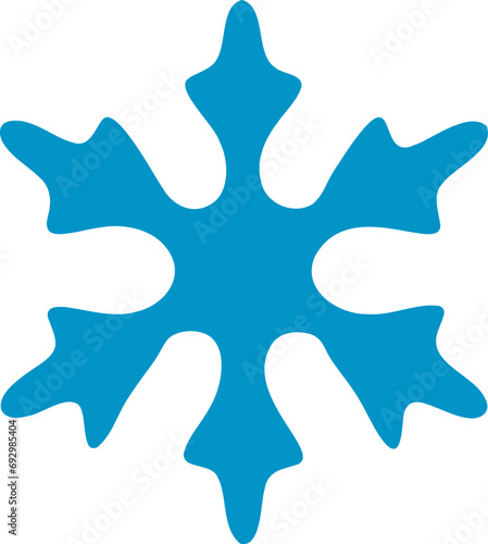 Snowflake vector illustration. Snow flake symbol design elements