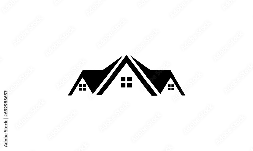 house icon on white house icon on white