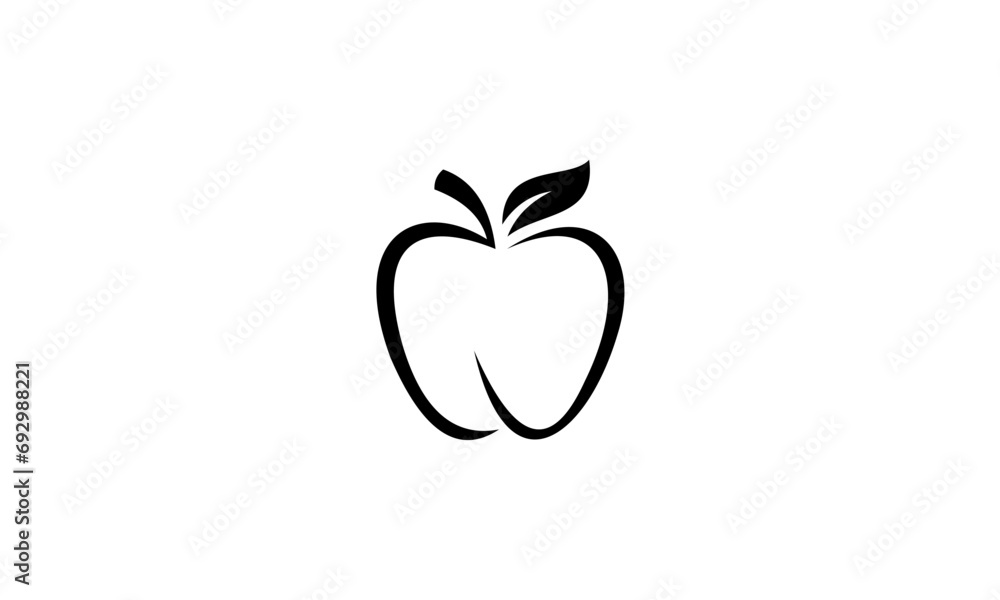 apple with leaf apple with leaf