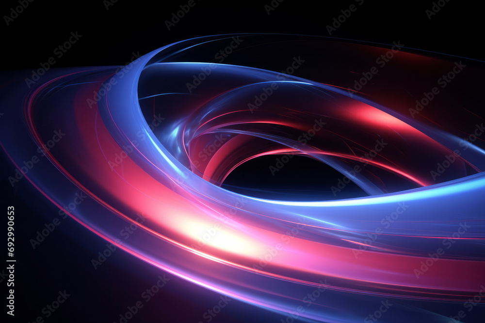 Abstract Ring Structure Light Flow Abstract Ring Structure Light Flow