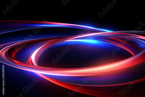 Abstract Ring Structure Light Flow