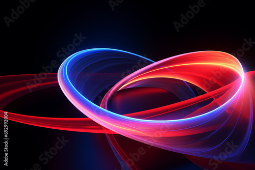 Abstract Ring Structure Light Flow