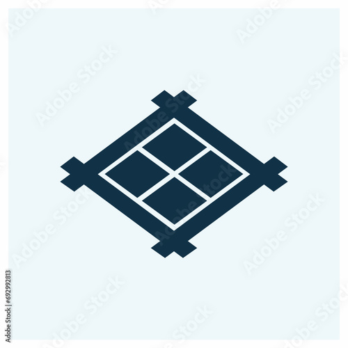 Kamon Symbols of Japan. Japanesse clan kamon crest symbol. japanese ancient family stamp symbol. A symbol used to decorate and identify people in family. Igetani Takedabishi