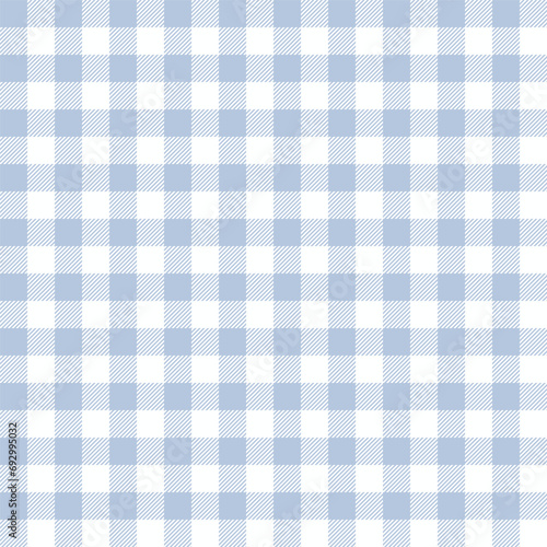 Seamless Repeating Blue And White Buffalo Plaid Pattern