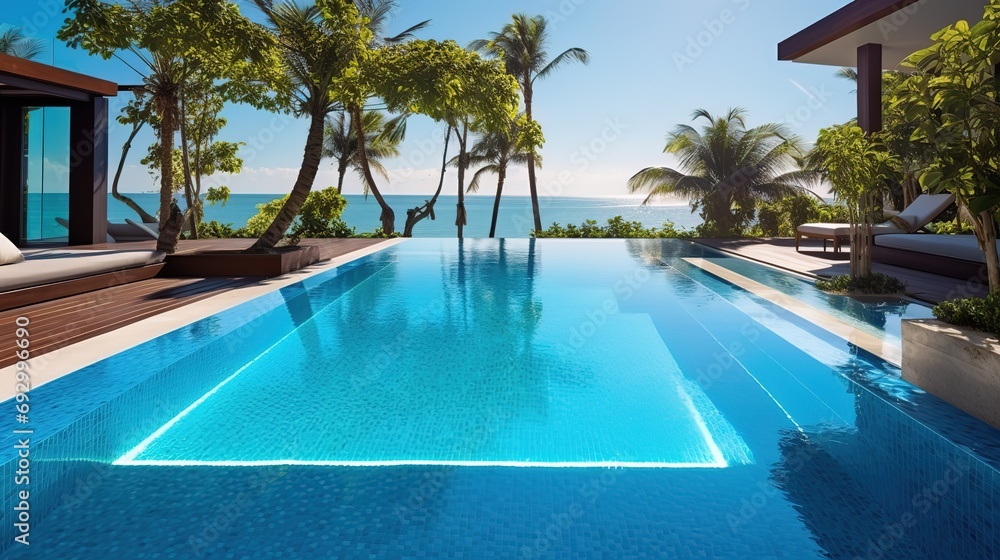 the pool at or near maldives at sunny