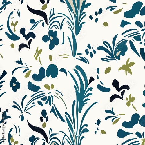 Matisse Art Floral Vector Wallpaper