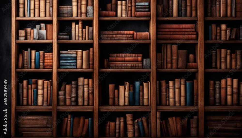 books in a library books in a library
