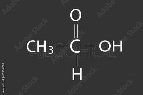 Alcohol molecular skeletal chemical formula