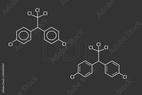 DDT molecular skeletal chemical formula