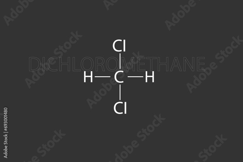 Dichloromethane molecular skeletal chemical formula