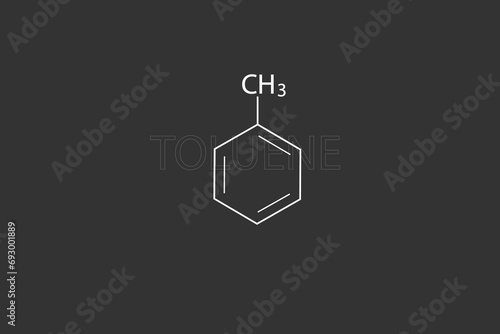 Toluene molecular skeletal chemical formula