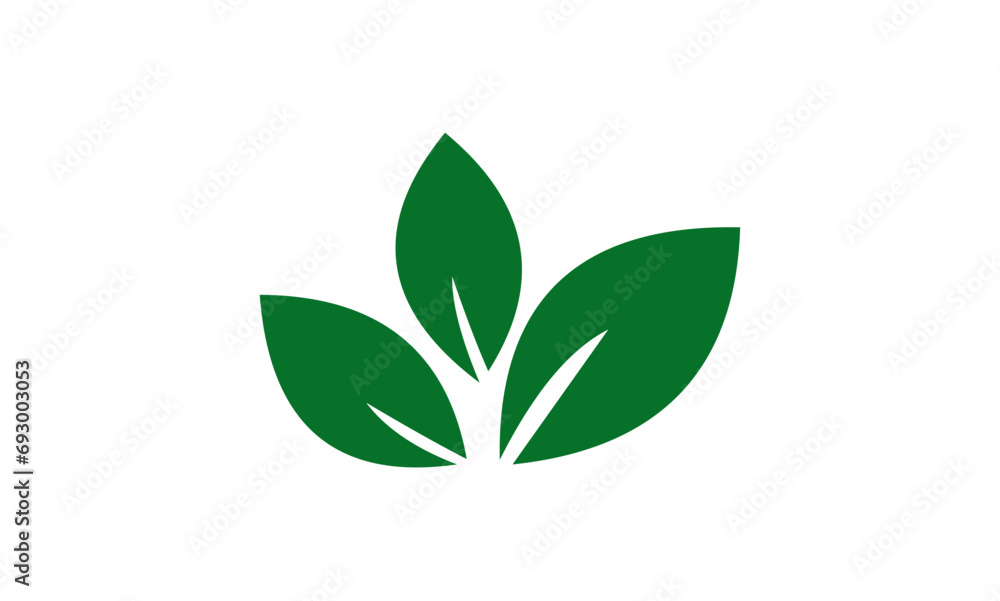 Naklejka premium green leaf icon