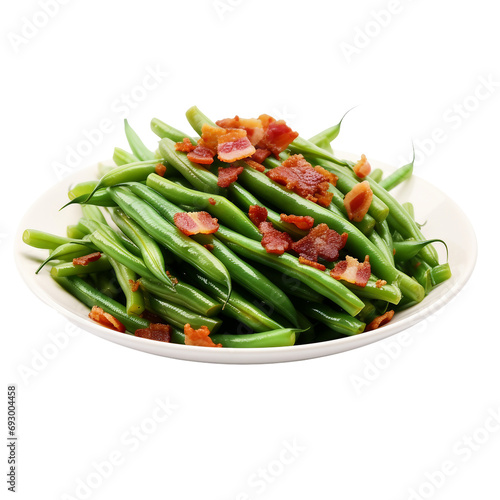 Tasty Bacon-Infused Veggie Delight on a transparent background