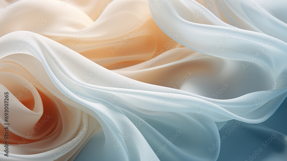 Fototapeta premium Gentle, flowing abstract forms representing a relaxing massage.