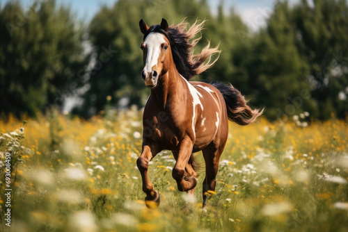 Pasture field gallop meadow summer beauty animal equine nature farm equestrian horse