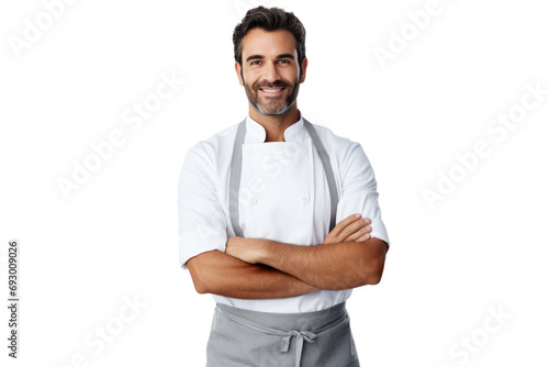 Smiling Waiter Standing Alone Against A White Backdrop Transparent , Png © Ян Заболотний