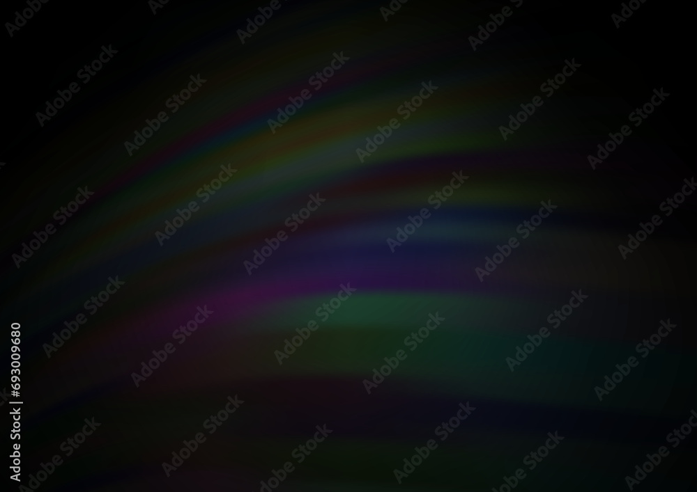 Fototapeta premium Dark Silver, Gray vector template with bent lines.