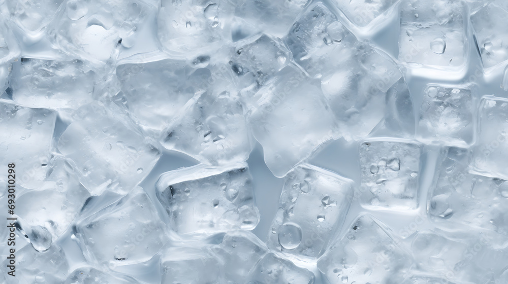 ice cubes texture background -  Seamless tile. Endless and repeat print.
