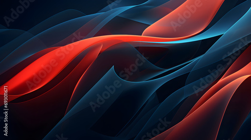 Future technology data Wave curve Abstract color dreamlike background