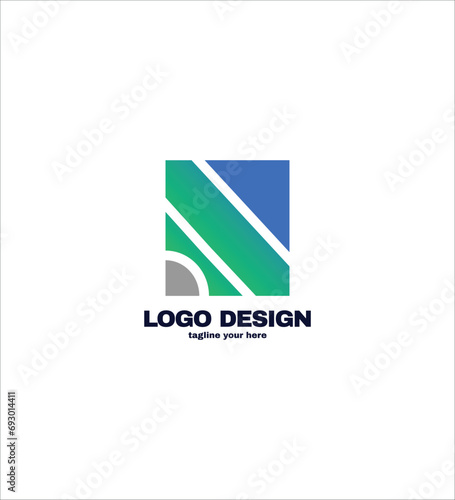  Abstract logo design illustration for graphical works