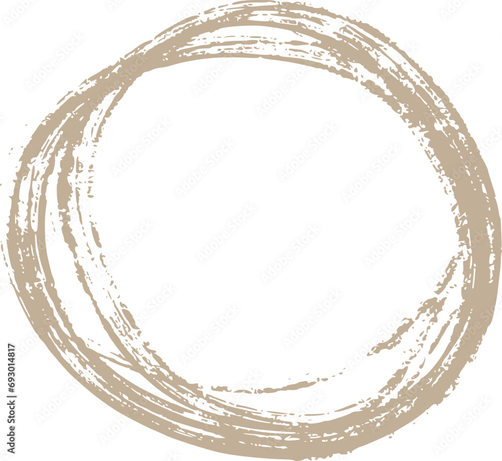 Dry Brush Hand Drawn Texture Circle Shape Dry Brush Hand Drawn Texture Circle Shape