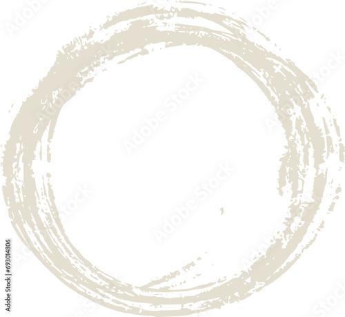 Dry Brush Hand Drawn Texture Circle Shape