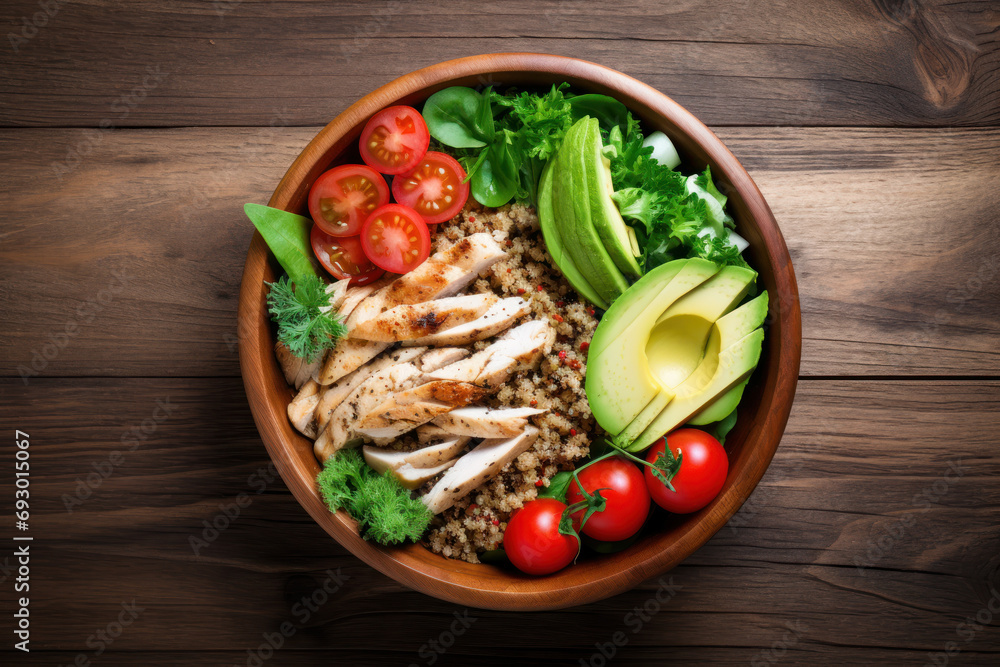 Healthy salad bowl with quinoa Healthy salad bowl with quinoa