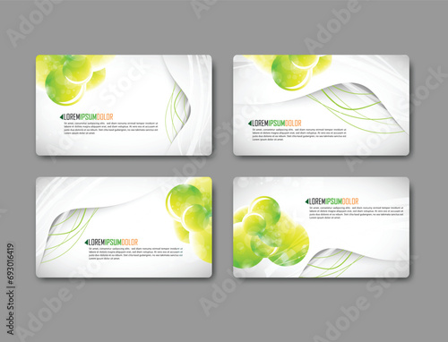 Dynamic business card template vector