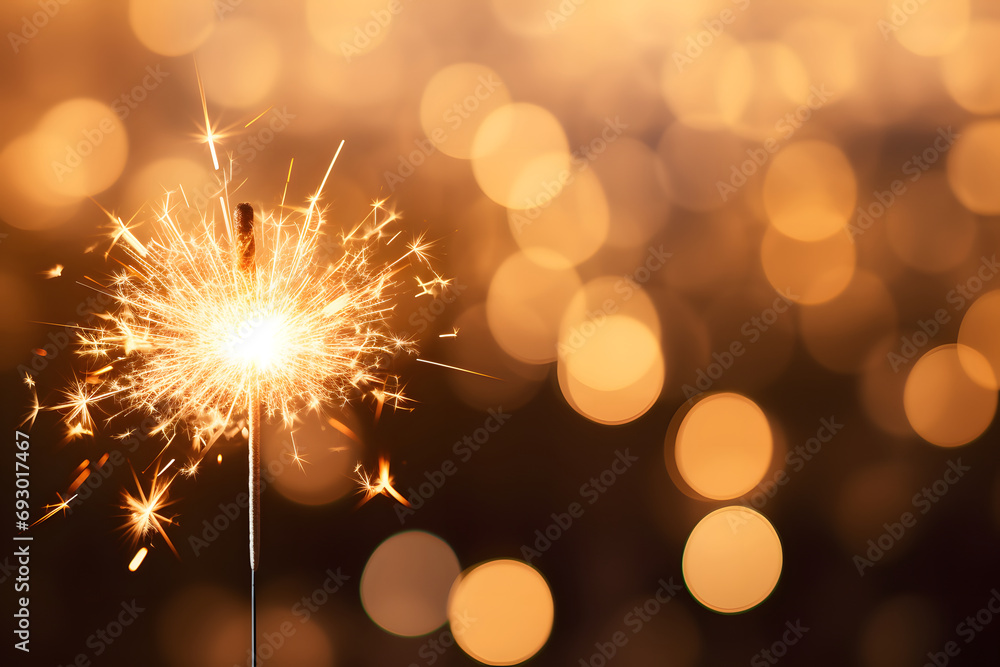 Glowing New Year's celebration - Generative AI Glowing New Year's celebration - Generative AI