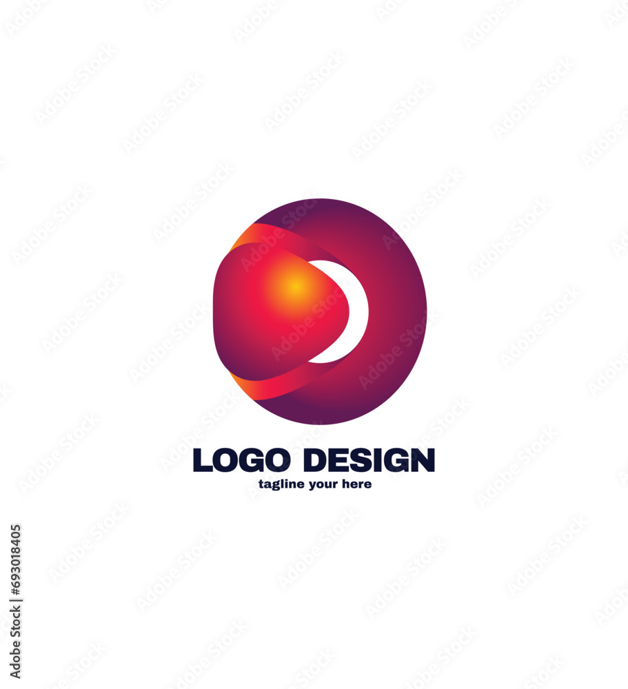 Round shape for company logo design Round shape for company logo design