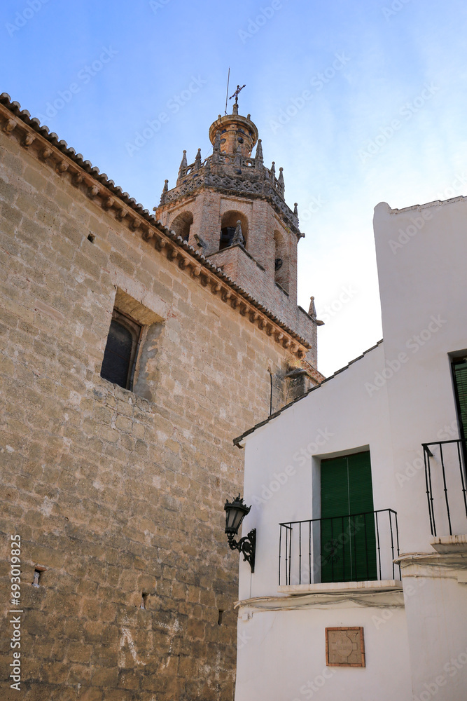 Fototapeta premium Santa Maria la Mayor church facade in Ronda