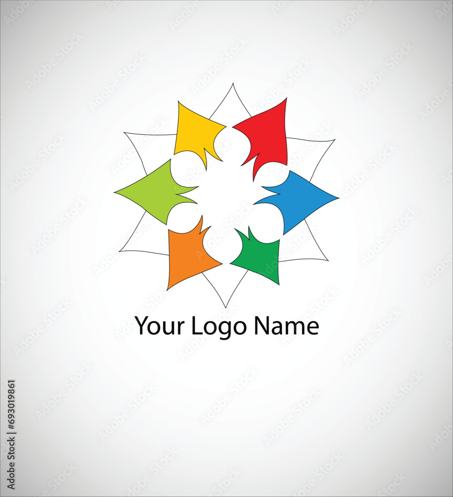 Vector logo with star-ship style illustration Vector logo with star-ship style illustration