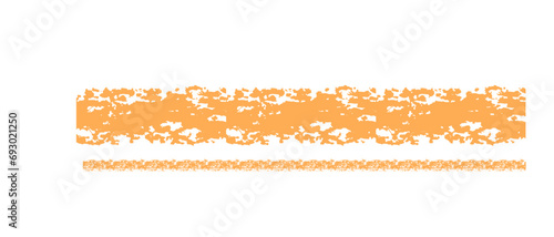 Hand drawn simple line drawn with wax crayon, chalk or charcoal. Uneven wax dry texture for underlining or highlighting text. Pencil drawn lines, strikethroughs, underlines. 