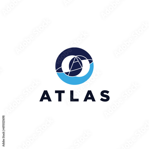 Atlas logo icon vector illustration
