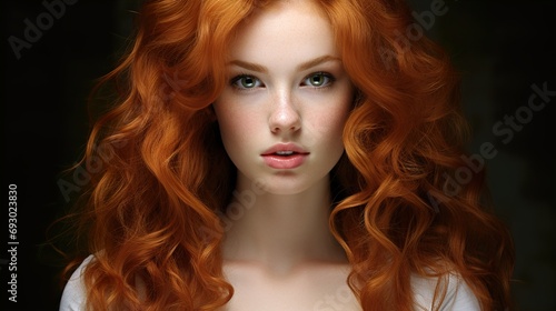 portrait of a woman with red hair