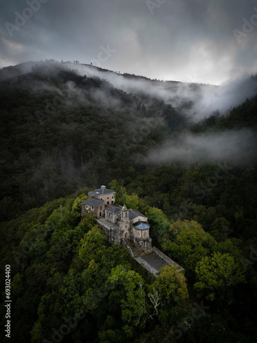 Caaverio Monastery in the Fragas do Eume natural park