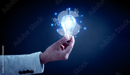 Inspiration. hand hold light bulb for good idea. brainstorming creative. Idea innovation and inspiration concept creativity with bulbs that shine, success moment and get the best idea to pass problem