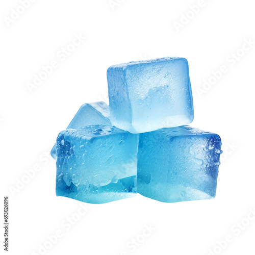 Chilled Candy Isolated Ice Cubes on a transparent background