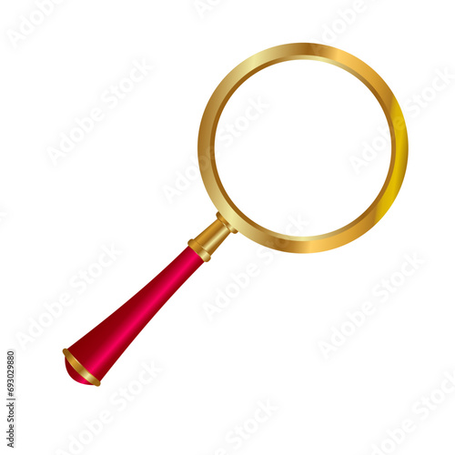 magnifying glass isolated on white